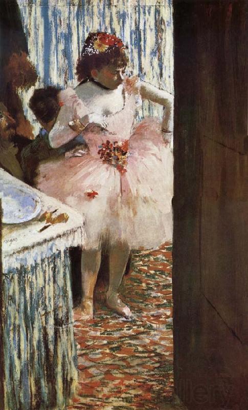 Edgar Degas The actress in the tiring room Spain oil painting art